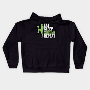 Eat Sleep Soccer Repeat Soccer Coach Player Kids Hoodie